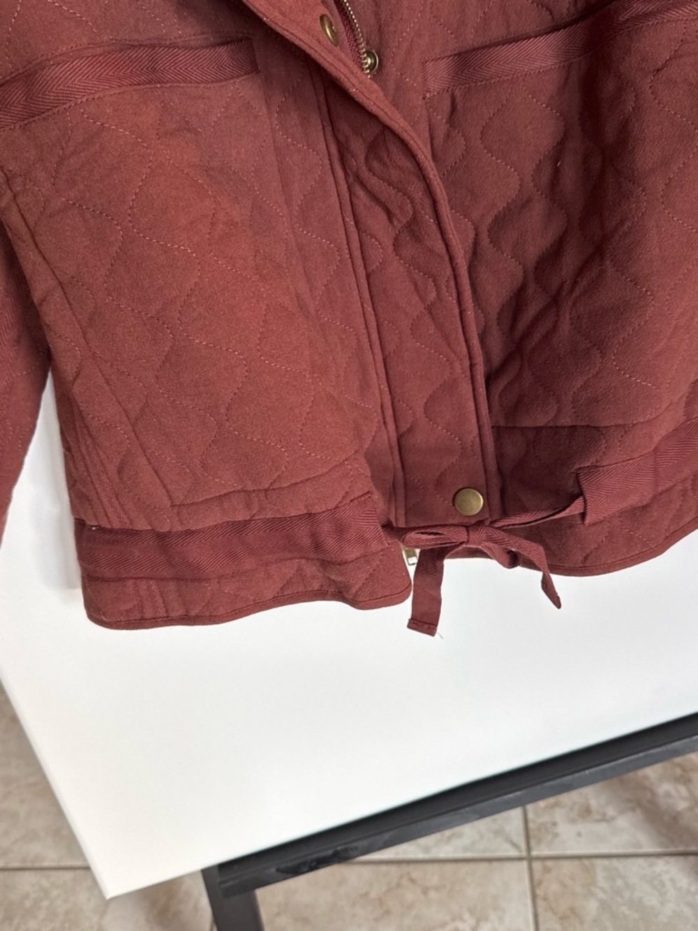 Quilted Rust Women's Jacket - Picture 5 of 7